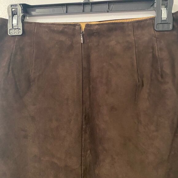 Ann Taylor Loft Suede Leather Skirt - Picture 3 of 6